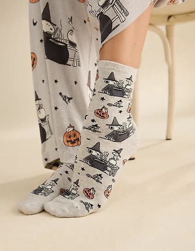 AE Snoopy Cropped Crew Socks