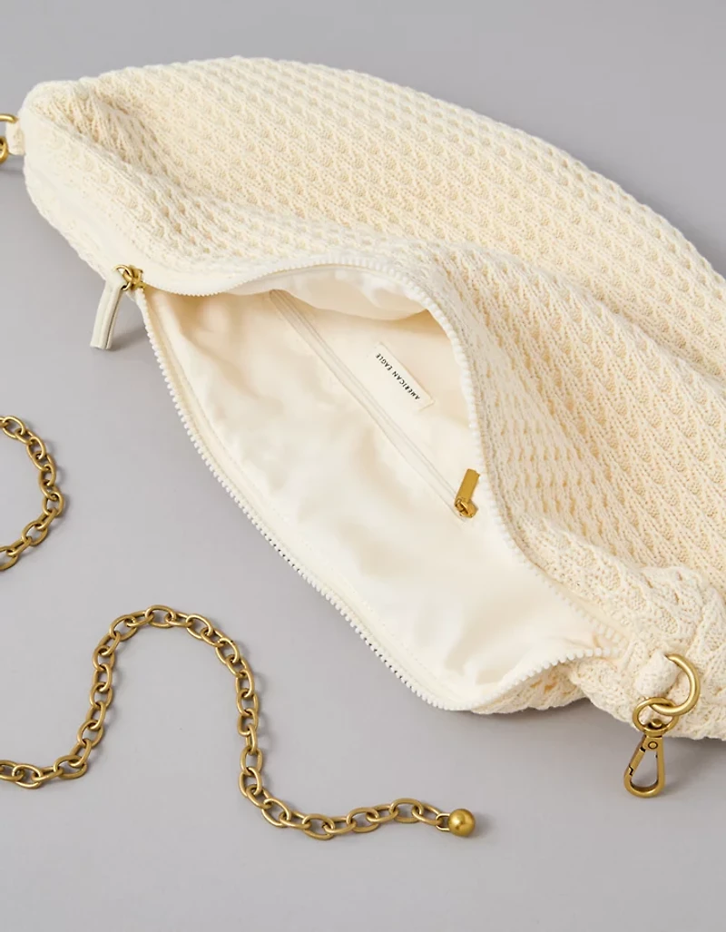 AEO Crochet Crescent Bag