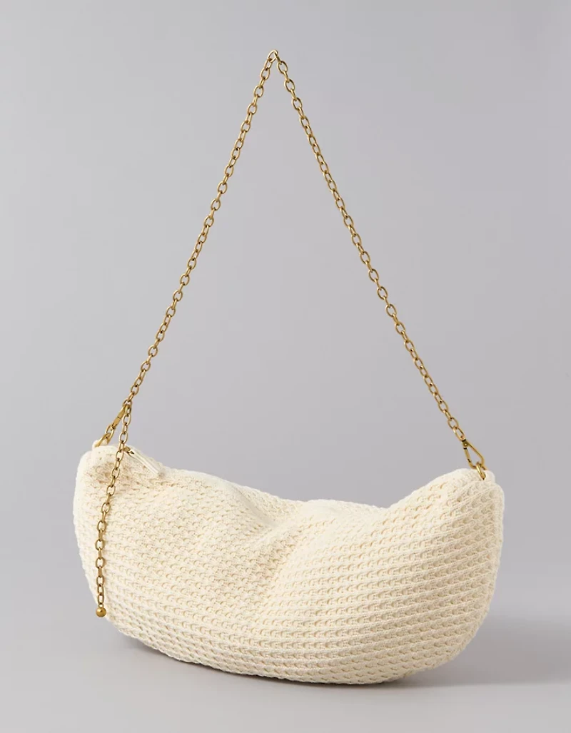 AEO Crochet Crescent Bag