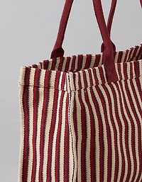 AE Oversized Striped Tote Bag