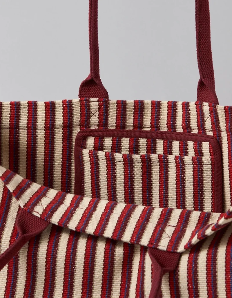 Sac fourre-tout rayé surdimensionné AE