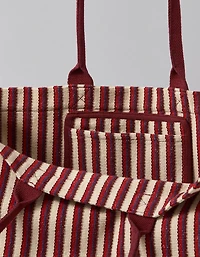 Sac fourre-tout rayé surdimensionné AE