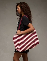 Sac fourre-tout rayé surdimensionné AE