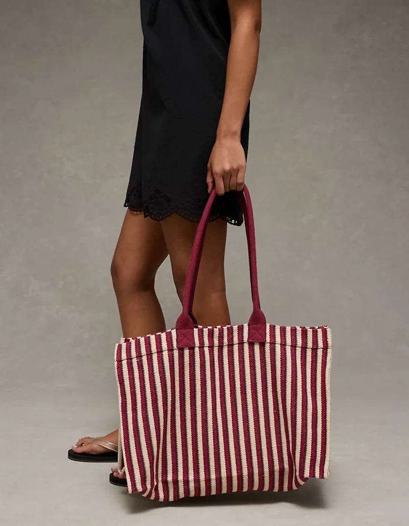 Sac fourre-tout rayé surdimensionné AE