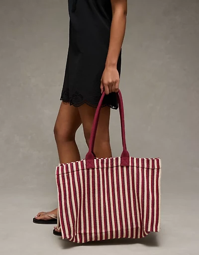 Sac fourre-tout rayé surdimensionné AE