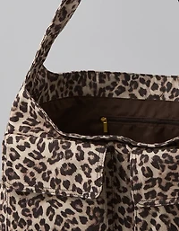 Sac bohème ample à imprimé léopard AE