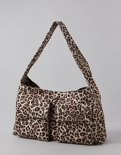 Sac bohème ample à imprimé léopard AE