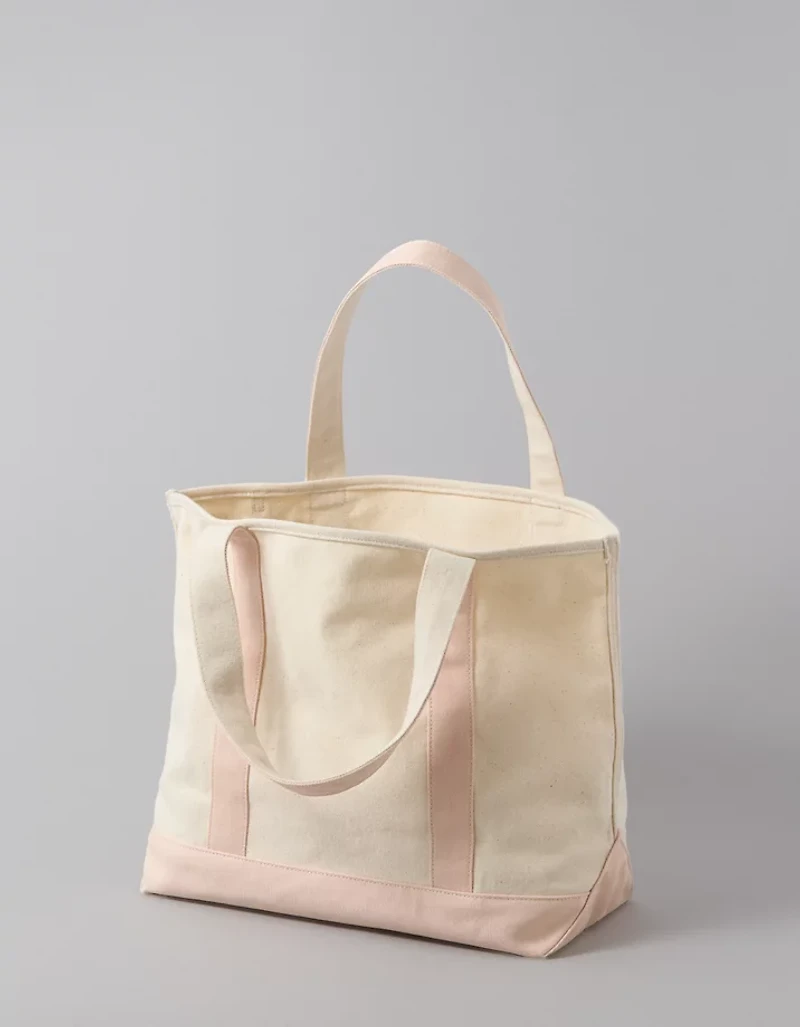 AE Cotton Canvas Holiday Grinch Tote Bag