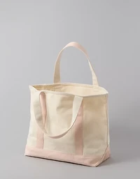 AE Cotton Canvas Holiday Grinch Tote Bag