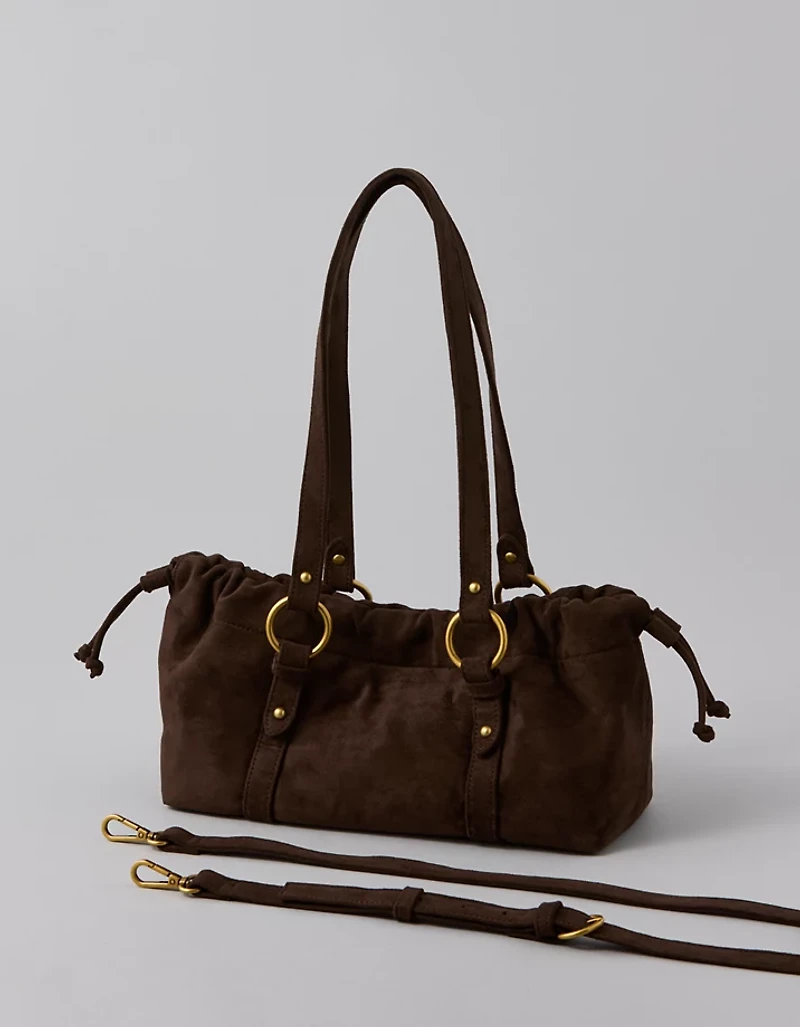 Sac baguette en suède végétalien AE