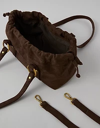 Sac baguette en suède végétalien AE