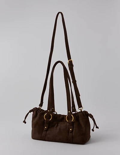 Sac baguette en suède végétalien AE
