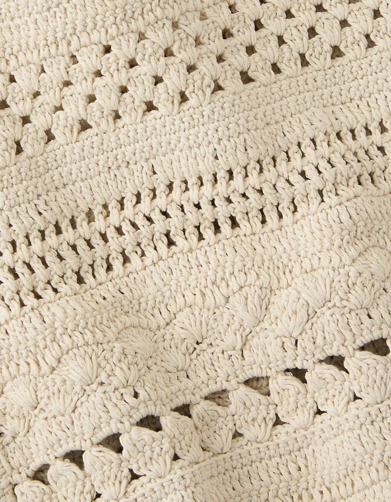 AE Crochet Knit Tote Bag