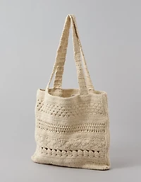 AE Crochet Knit Tote Bag