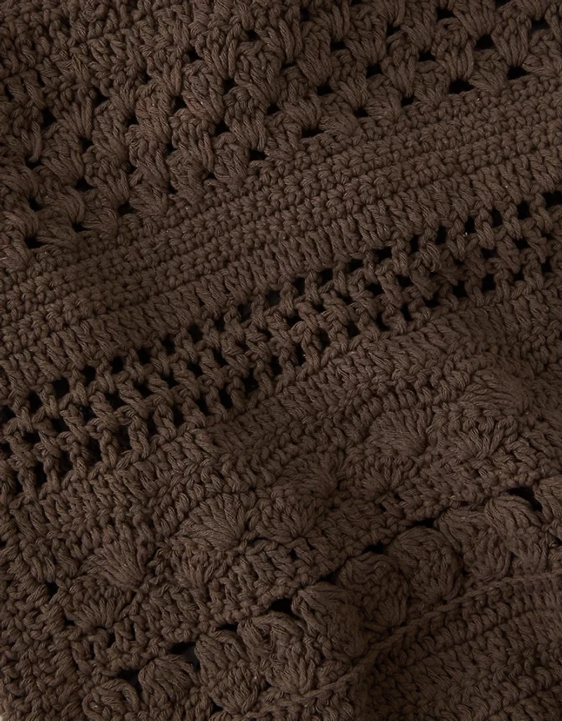 AE Crochet Knit Tote Bag