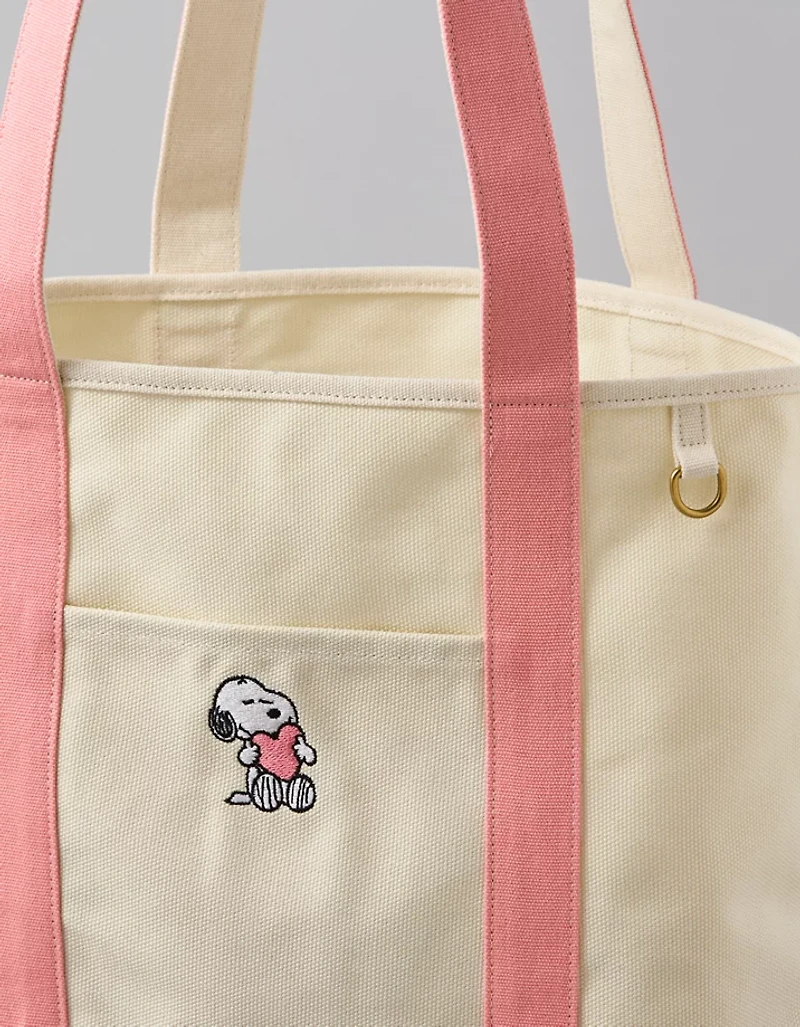 AE Snoopy Valentine's Day Canvas Tote Bag