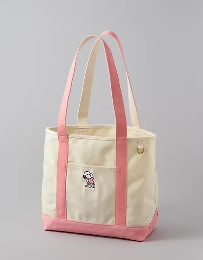 AE Snoopy Valentine's Day Canvas Tote Bag