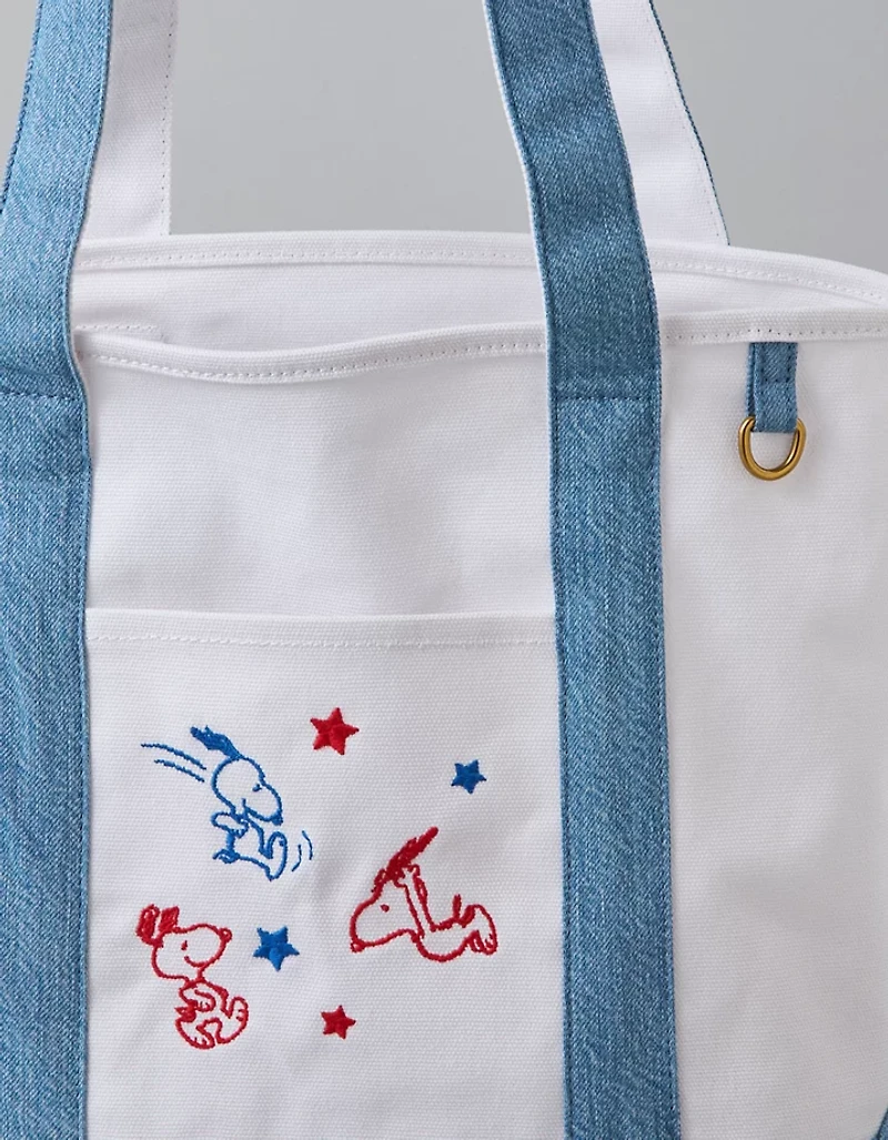 AE Off-Duty 4th of July Snoopy Tote Bag