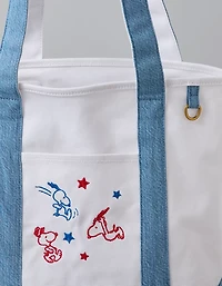 AE Off-Duty 4th of July Snoopy Tote Bag