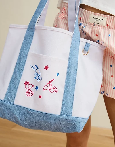 Sac fourre-tout Snoopy Off-Duty AE à thématique de la Fête nationale des États-Unis