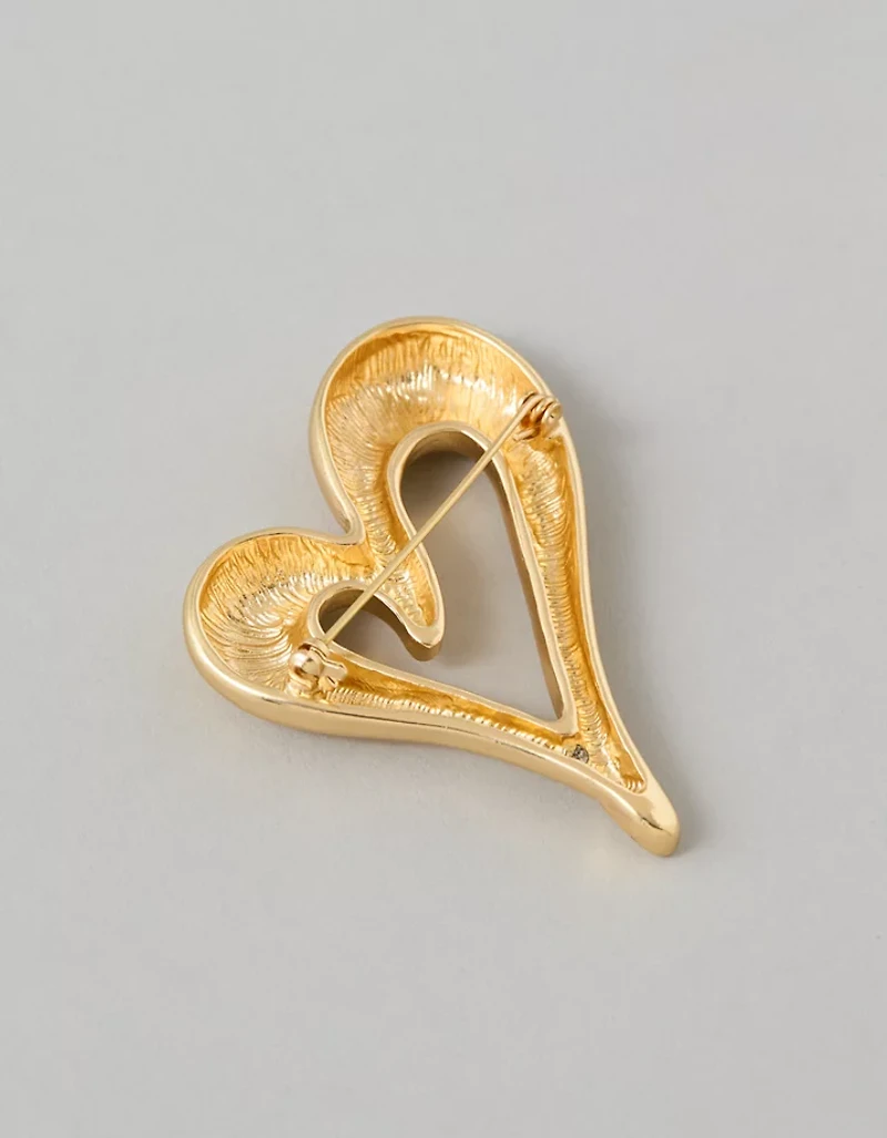 Broche en forme de cœur AEO