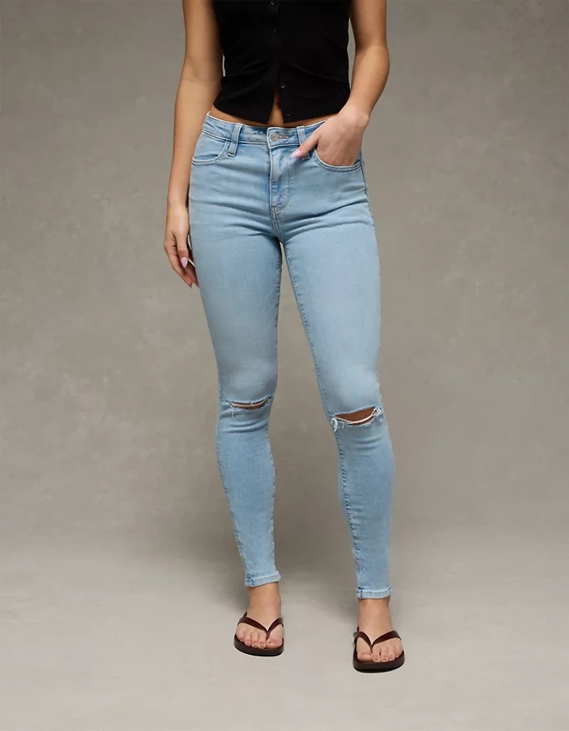Jegging déchiré à taille haute Next Level AE