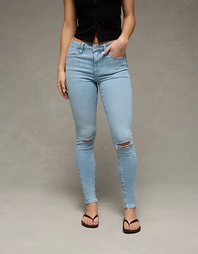 Jegging déchiré à taille haute Next Level AE