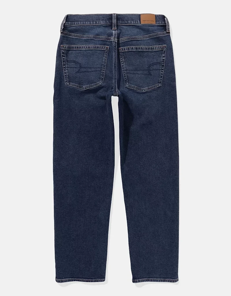 AE Stretch Super High-Waisted Ankle Straight Jean