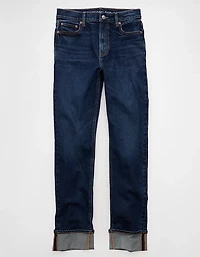 Jean droit à taille très haute AE