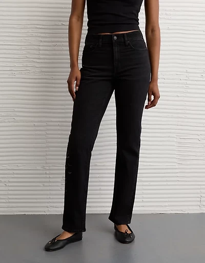 AE Stretch Super High-Waisted Straight Jean