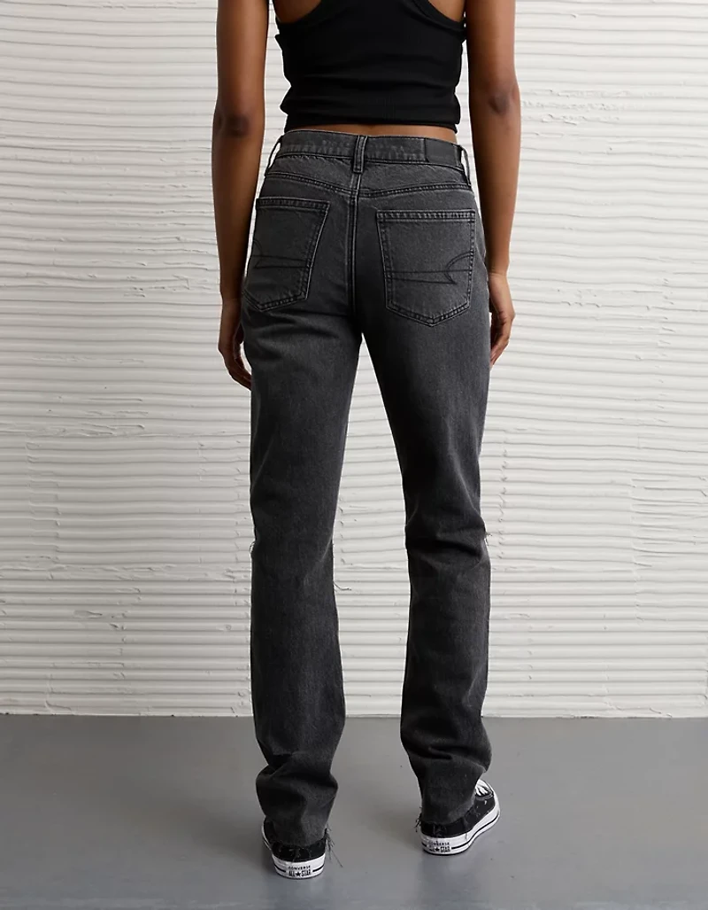 AE Stretch Super High-Waisted Straight Jean