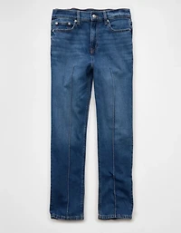 AE Stretch Super High-Waisted Ankle Straight Jean