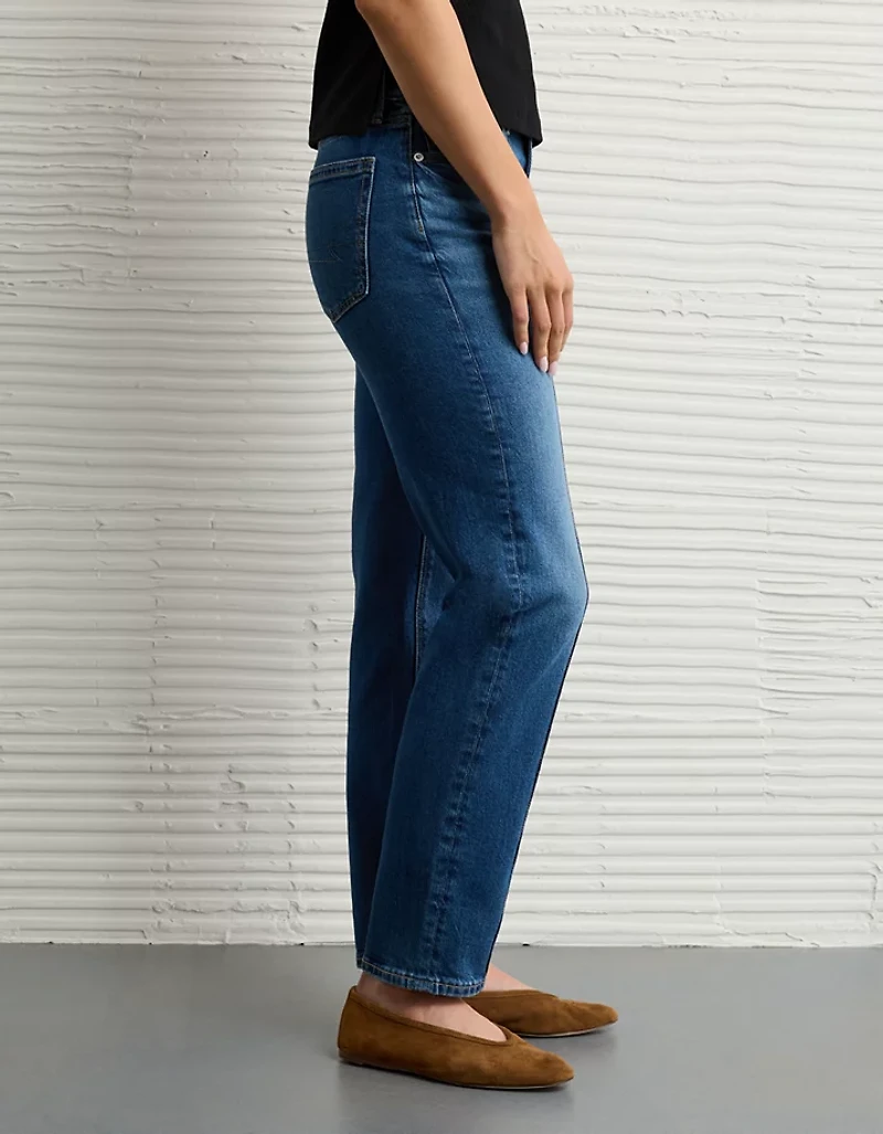 AE Stretch Super High-Waisted Ankle Straight Jean