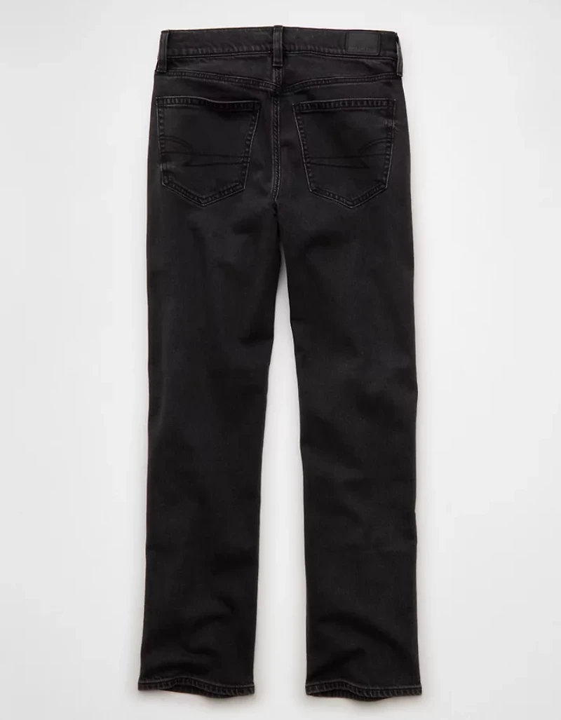 AE Stretch Super High-Waisted Embellished Straight Jean