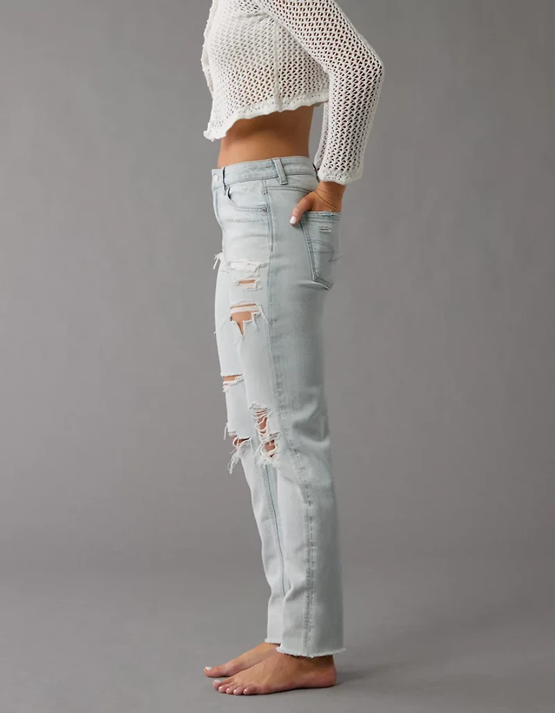 AE Strigid Ripped Mom Jean