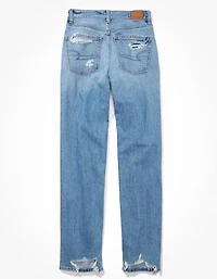 AE Strigid Ripped Highest Waist Baggy Straight Jean