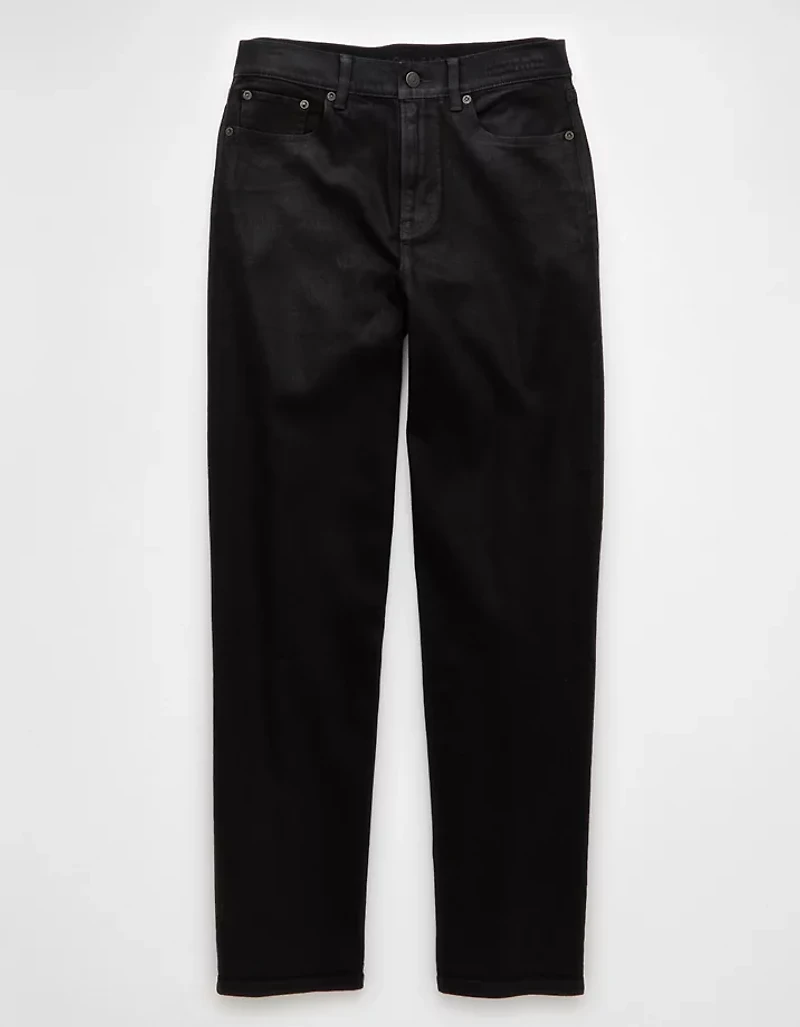 AE Stretch Coated Super High-Waisted Baggy Straight Jean
