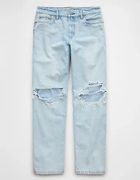 Jean ancien petit ami à taille basse déchiré extensible et rigide AE
