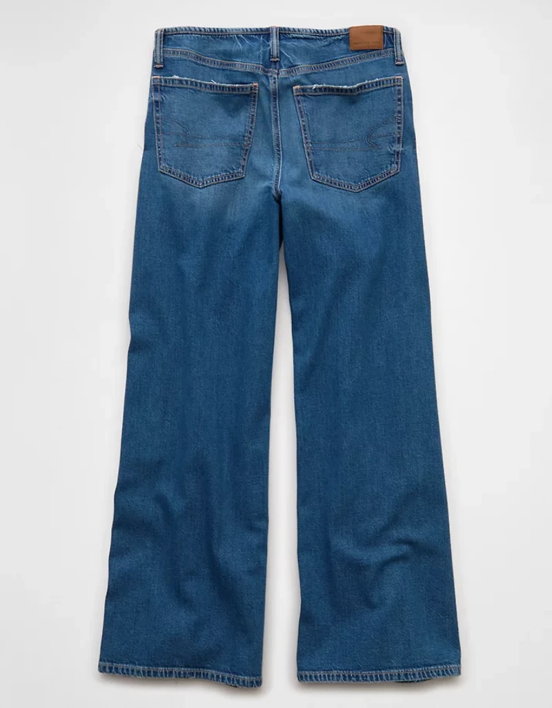 AE Dreamy Drape Strigid Low-Rise Baggy Wide-Leg Jean