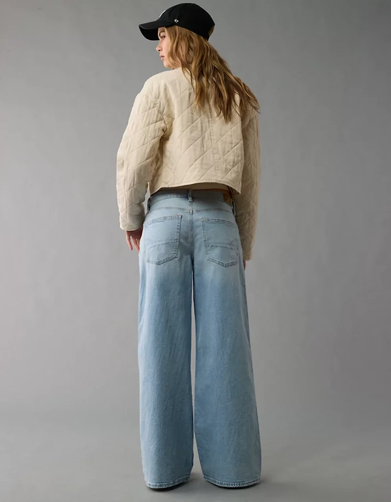 AE Dreamy Drape Strigid Low-Rise Ultra Wide-Leg Jean