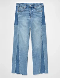 AE Dreamy Drape Stretch Patchwork Low-Rise Baggy Wide-Leg Jean