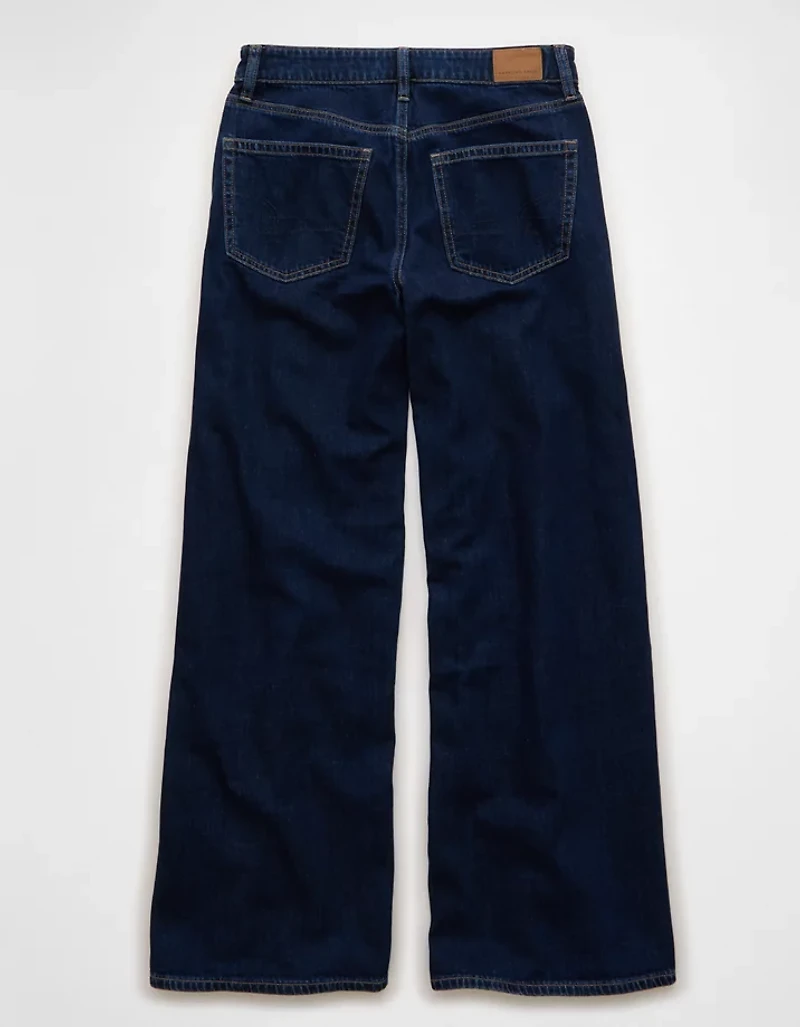 AE Dreamy Drapey Stretch Super High-Waisted Baggy Wide-Leg Jean