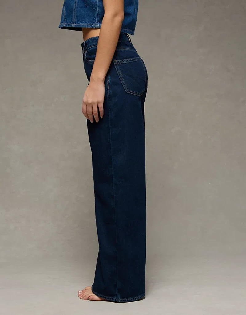 AE Dreamy Drapey Stretch Super High-Waisted Baggy Wide-Leg Jean