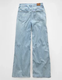 AE Dreamy Drapey Stretch Ripped Super High-Waisted Baggy Wide-Leg Jean