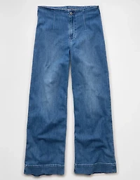 Jean ample à jambe large taille très haute extensible Drapé de rêve AE
