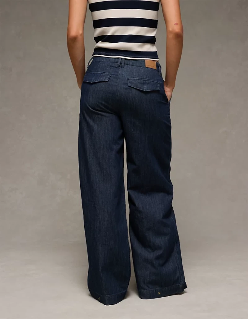 Pantalon à jambe large ample AE
