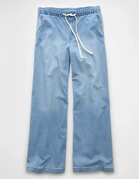 AE Stretch Low-Rise Ultra Wide-Leg Pull-On Jean