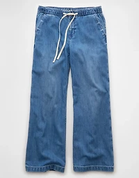 AE Stretch Low-Rise Ultra Wide-Leg Pull-On Jean