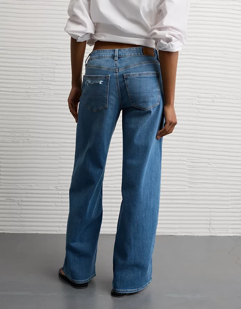 Jean ample à jambe large et taille basse extensible AE