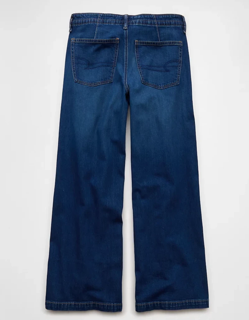 AE Dreamy Drape Strigid Low-Rise Ultra Wide-Leg Jean